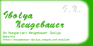 ibolya neugebauer business card